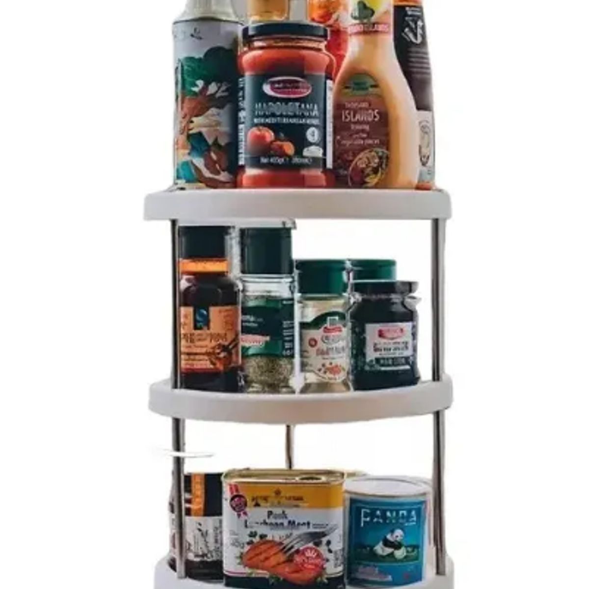 GENERICO - Estante Organizador Condimentos Especiero Gira 360 3 Niveles