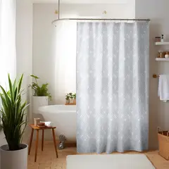NAUTICA - Cortina de baño Home 180x180cm diseño 3D hexágonos