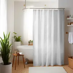 NAUTICA - Cortina de baño Home 180x180cm diseño 3D olas