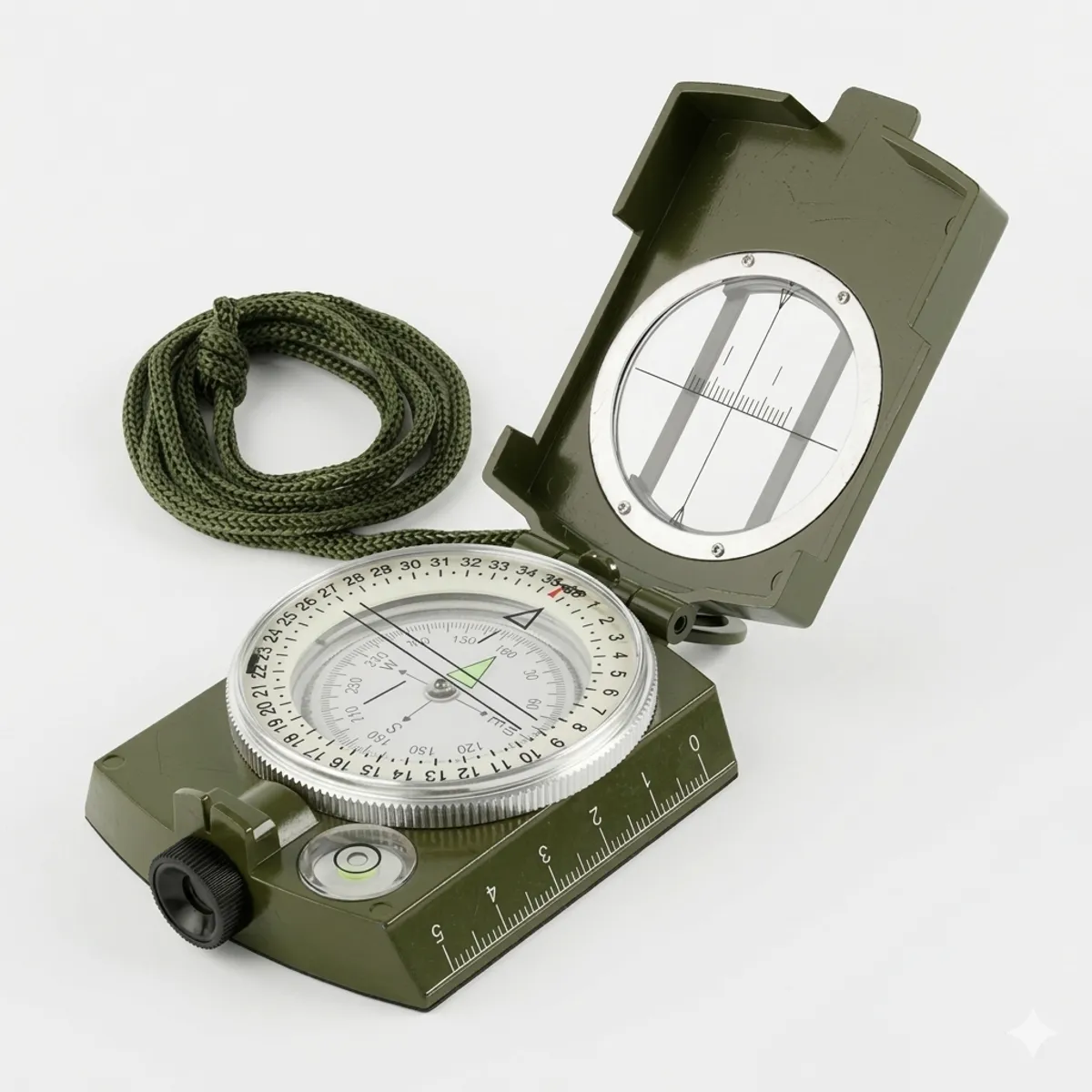 GENERICO - Brújula Militar Luminosa Multifunción con Inclinómetro Ip65