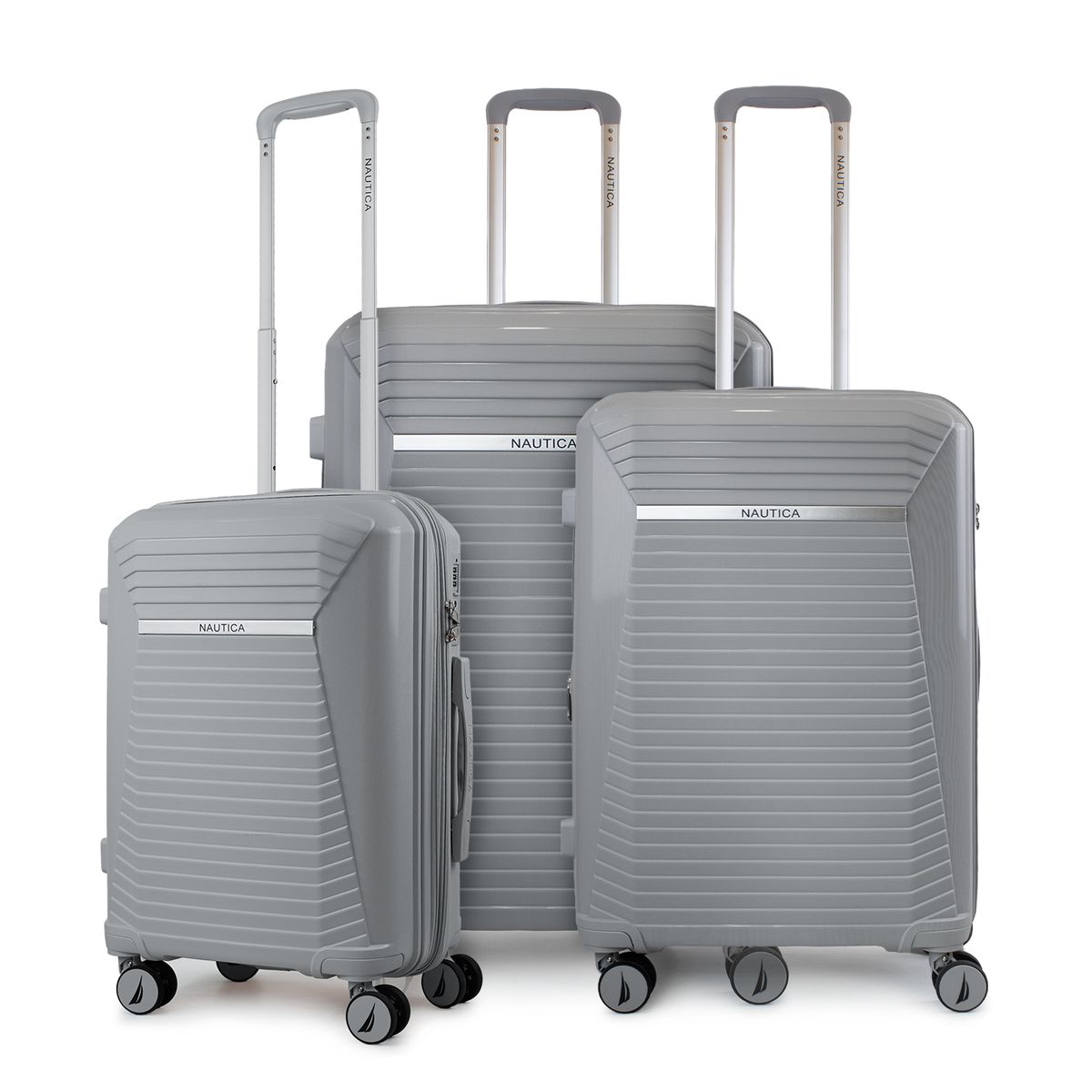 NAUTICA - Set 3 Maletas Nautica Niza S+M+L Cabina 10k Mediana 20k y Grande 23k gris
