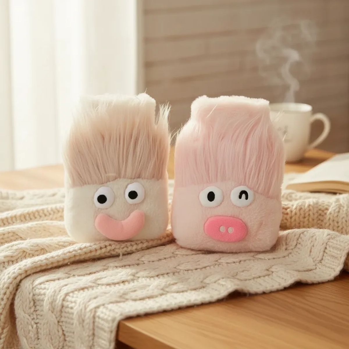 GENERICO - Guatero De Mano Peluche Diseño Monstruo Kawaii 1000ml