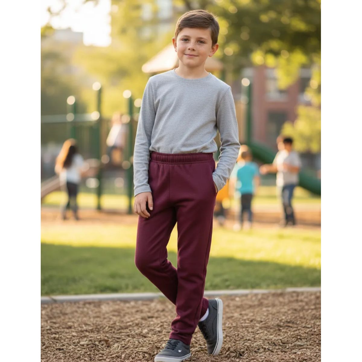 AGW - Pack 2 Pantalones Buzo Niño 100% Algodon Nacional