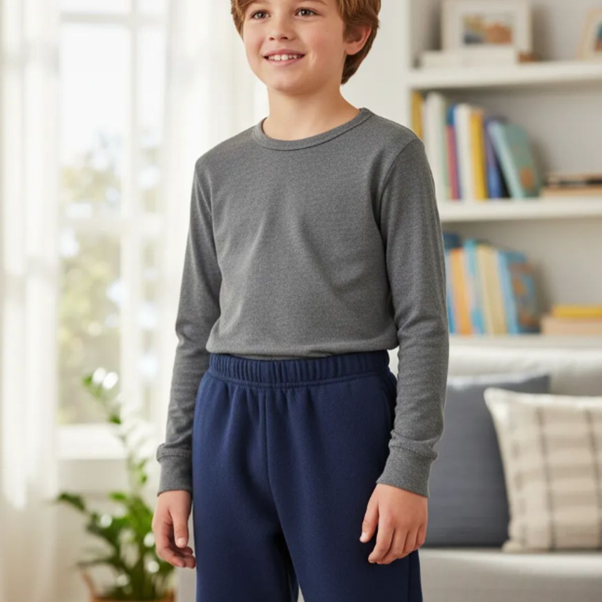 AGW - Pack 2 Pantalones Buzo Niño 100% Algodon Nacional