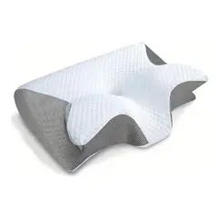 GENERICO - Almohada Ortopédica Cojín Cuello Memory Foam Cervical 60cm