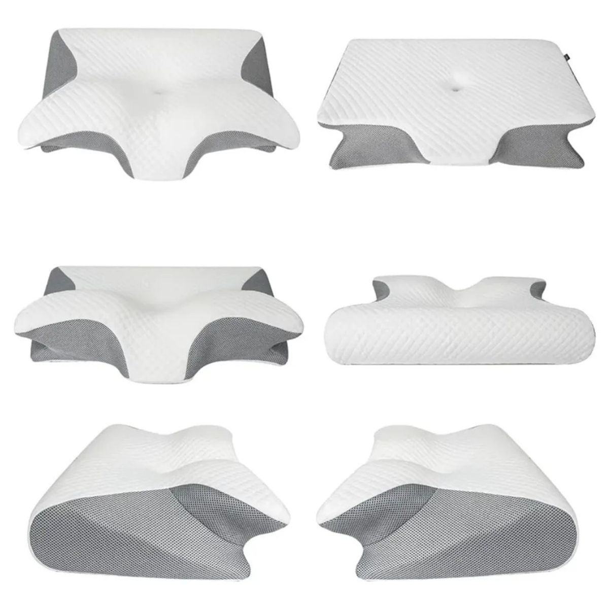 GENERICO - Almohada Ortopédica Cojín Cuello Memory Foam Cervical 60cm