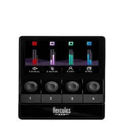 HERCULES - Mezclador De Audio USB Para PC Dj STREAM 100