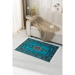 GENERICO - Alfombra Decorativa Con Flequillos 80x120 Cm