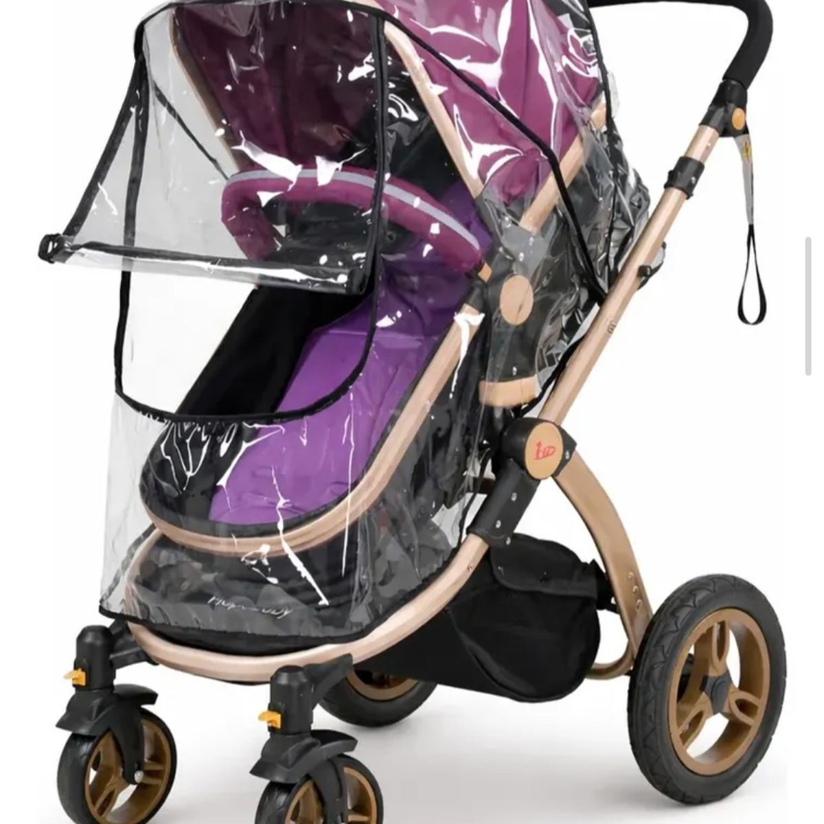 GENERICO - Cubre Coche Bebé Impermeable Protector Lluvia Con Ventanilla