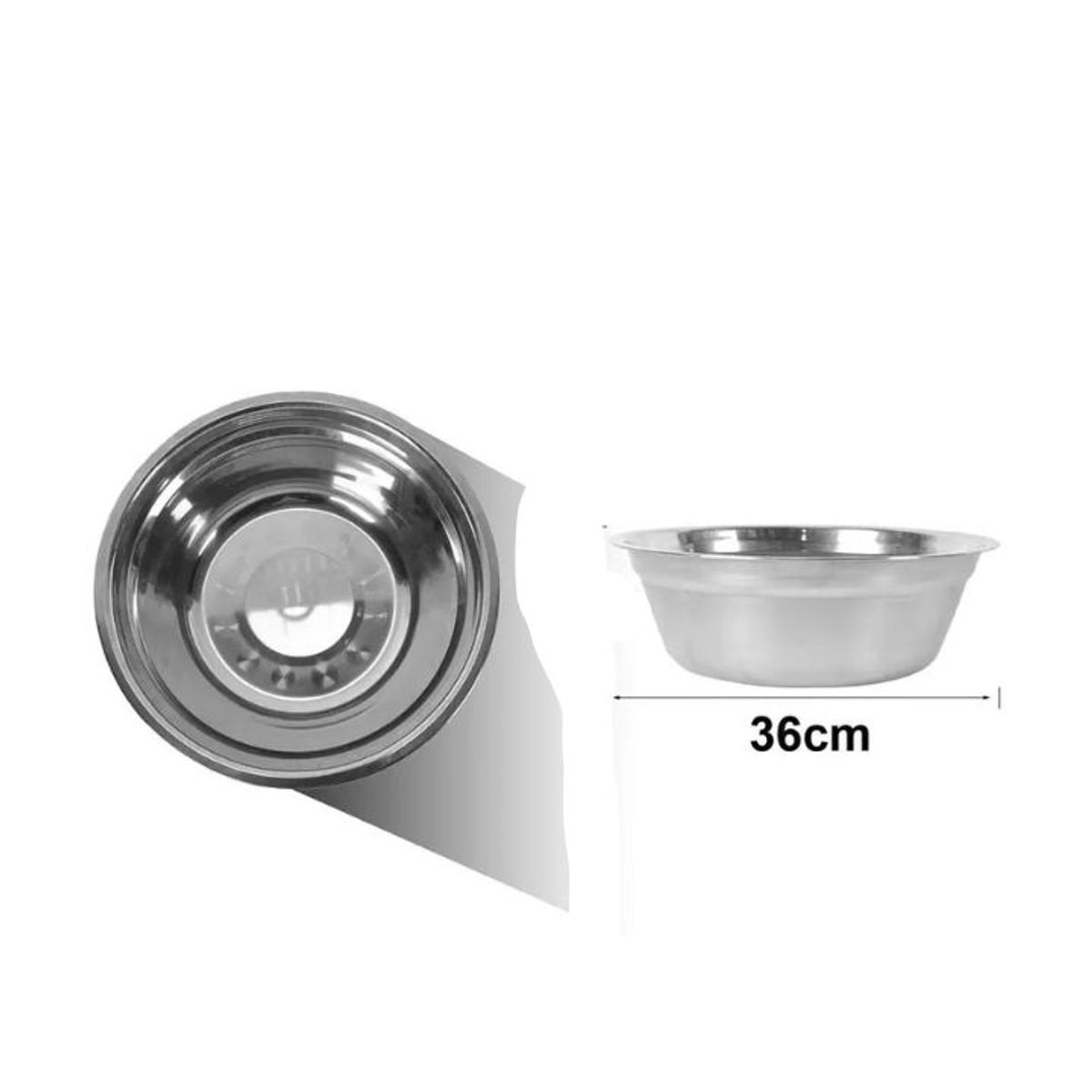 GENERICO - BOL DE ACERO INOXIDABLE 36CM