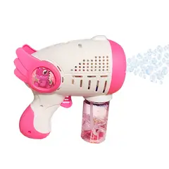 GENERICO - Pistola Lanza Burbujas Maquina Juguete Liquido Burbujas Led