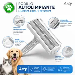 PETPRO - Removedor QuitaPelos Mascotas Ropa Sofá Auto Autolimpiante