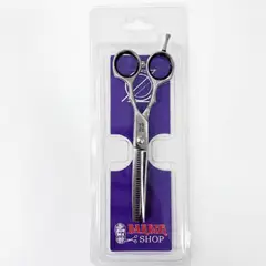 GENERICO - Tijera Esculpidora 28 Dientes Estrellas 6" Profesional