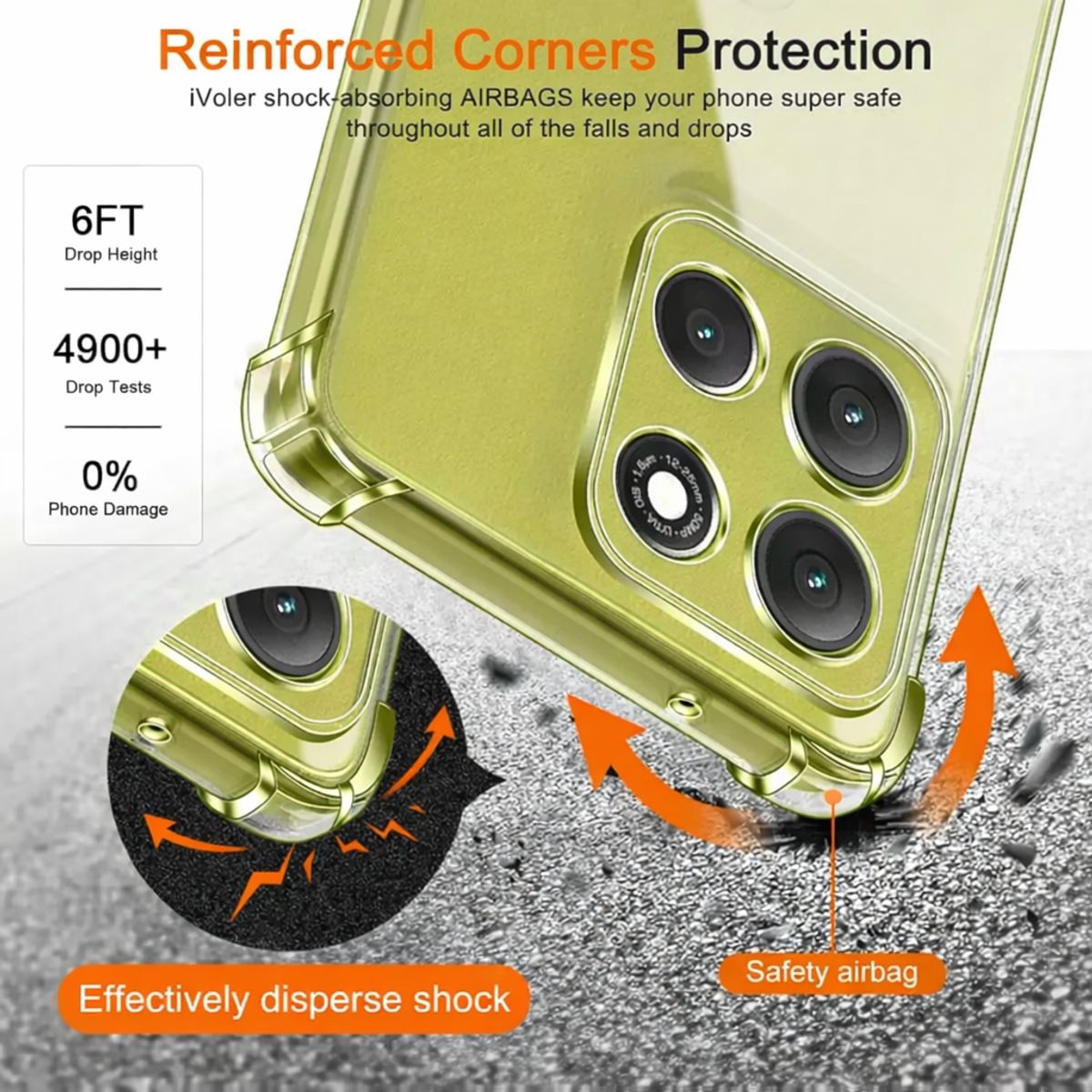 GENERICO - CARCASA TRANSPARENTE ANTIGOLPE PARA MOTOROLA G77 5G