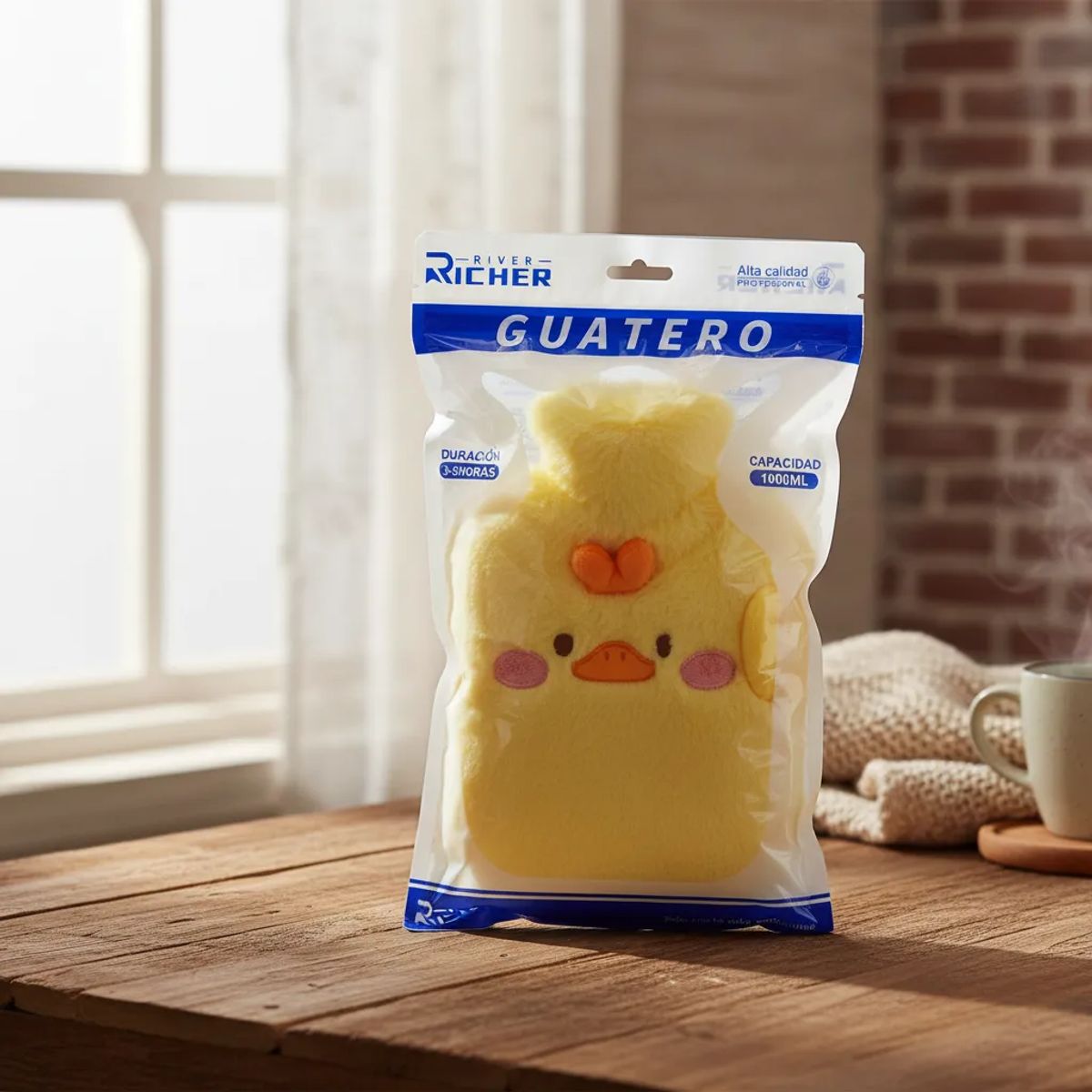 GENERICO - Guatero De Peluche Kawaii Diseño Animalito Para Frío 1000ml