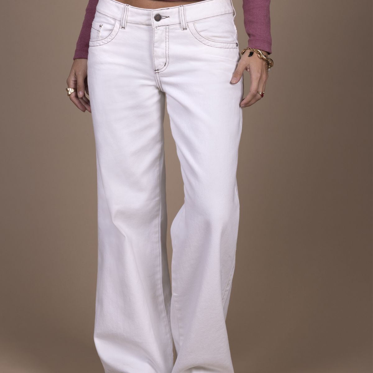 EFESIS - Pantalón Wide Tiro Bajo Mujer