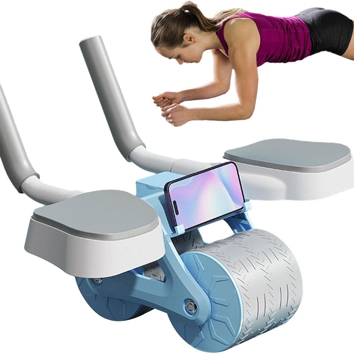 GENERICO - Rueda Abdominal De Rebote Automático Con Soporte Para Codos