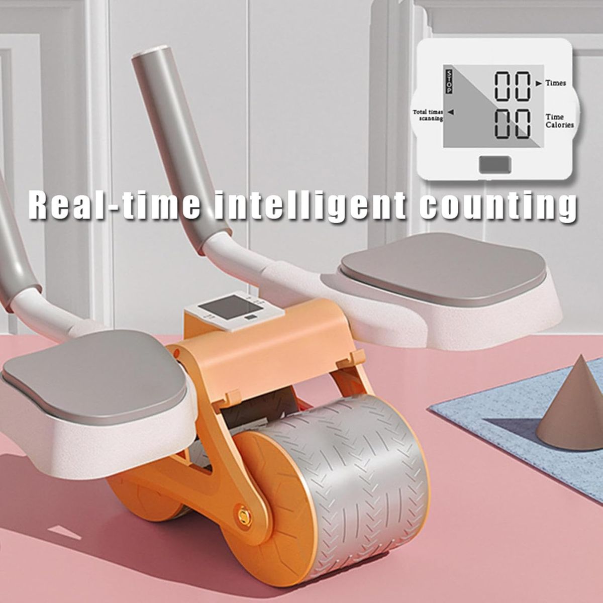 GENERICO - Rueda Abdominal De Rebote Automático Con Soporte Para Codos
