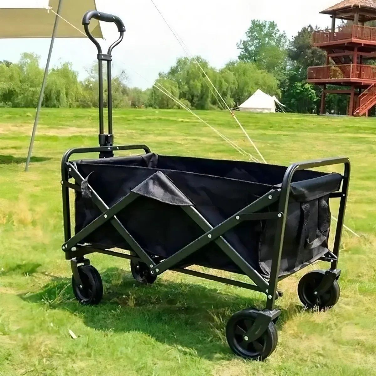 GENERICO - Carrito Compras Plegable Ideal Para El Camping