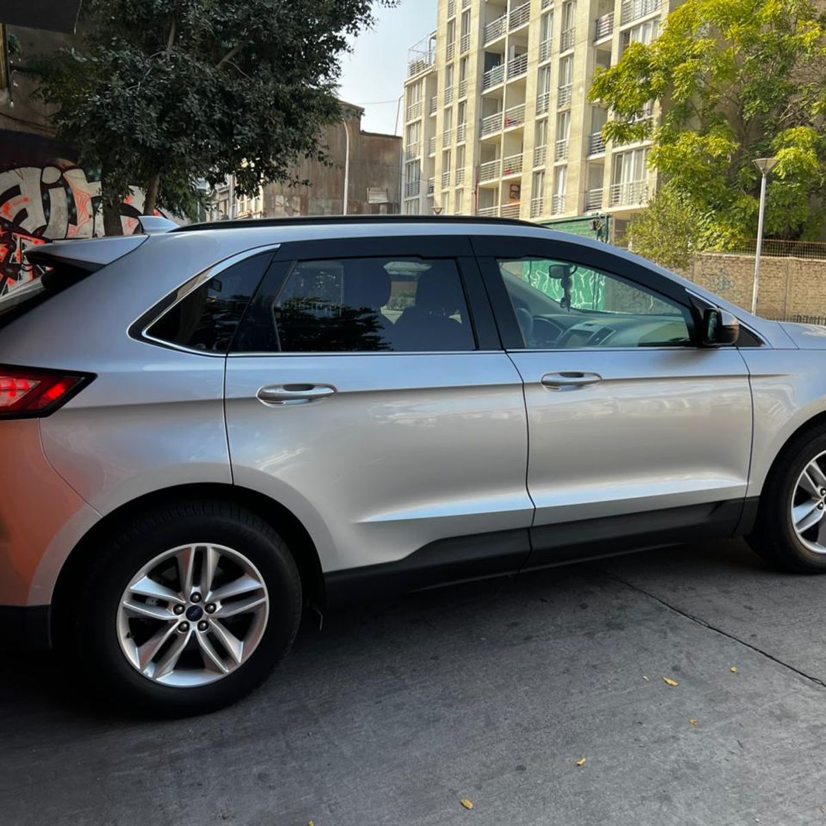 GENERICO - Bota Aguas de Acrílico 2mm plano Negro Brillante a Medida para Ford edge 2015 a 2019