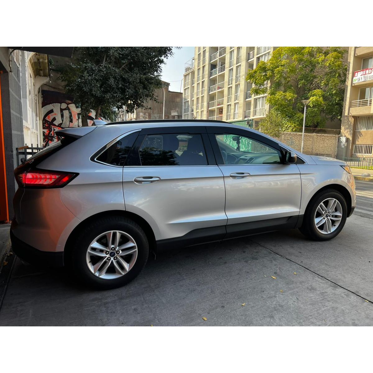 GENERICO - Bota Aguas de Acrílico 2mm plano Negro Brillante a Medida para Ford edge 2015 a 2019