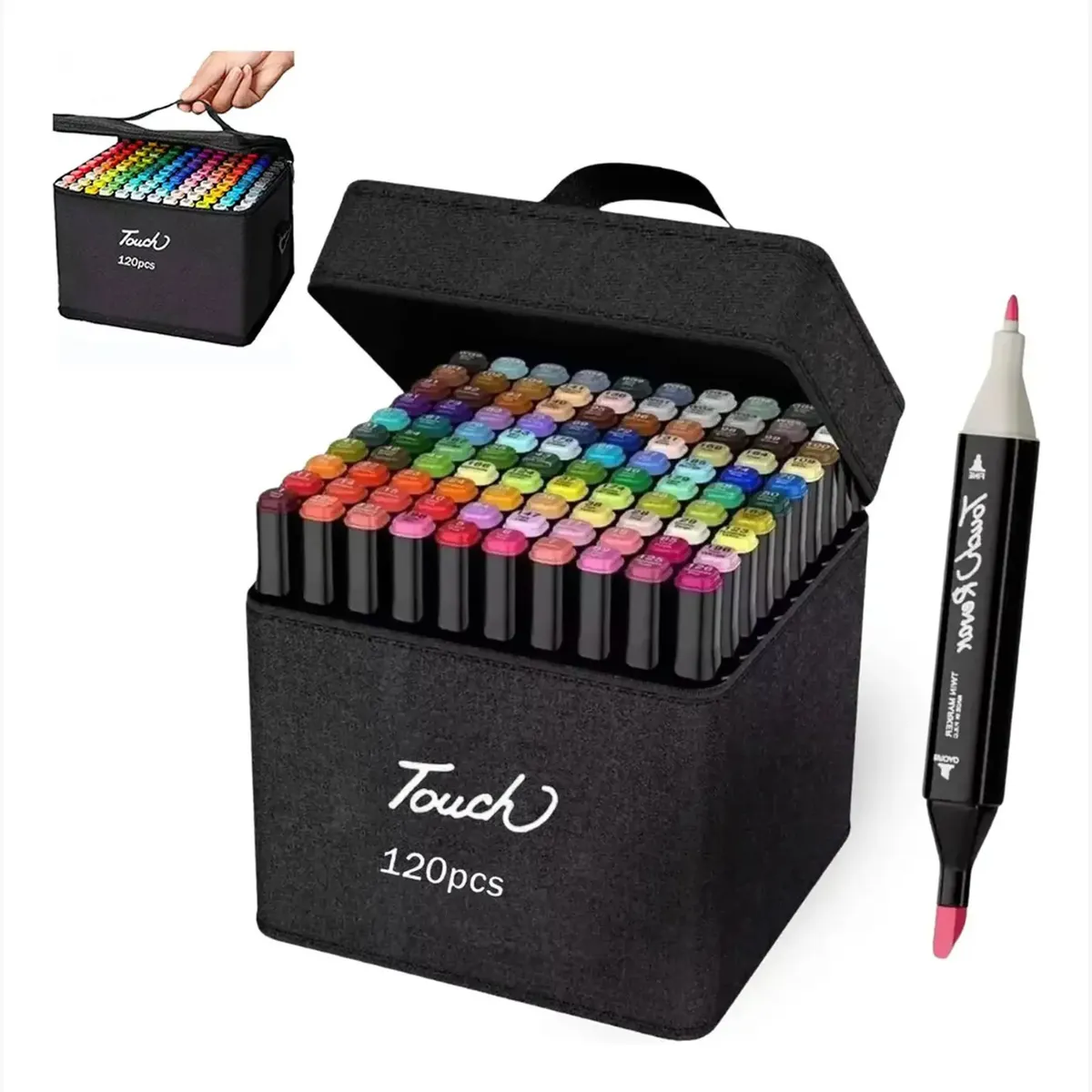 TOUCH - Marcador Doble Punta 120 Unidades Touch Doble Punta Con Diseño Marcador De Punta Doble Unidad x 120