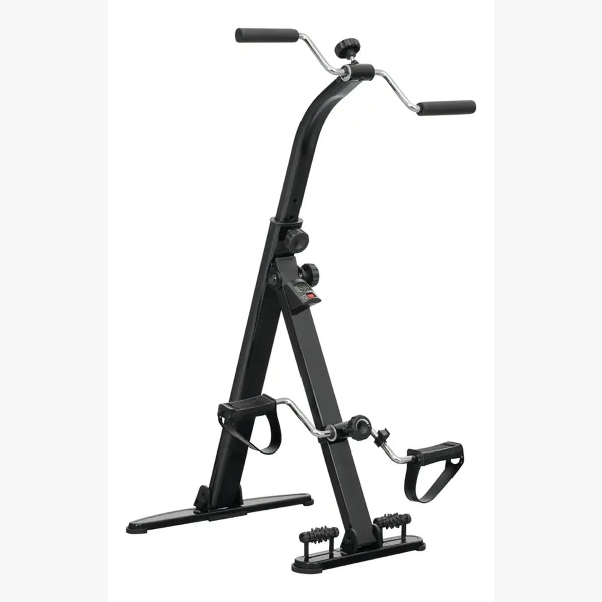 GENERICO - Bicicleta Dual Bicicleta Fija Pedales Manuales Rehabilitación Negro Pedalera