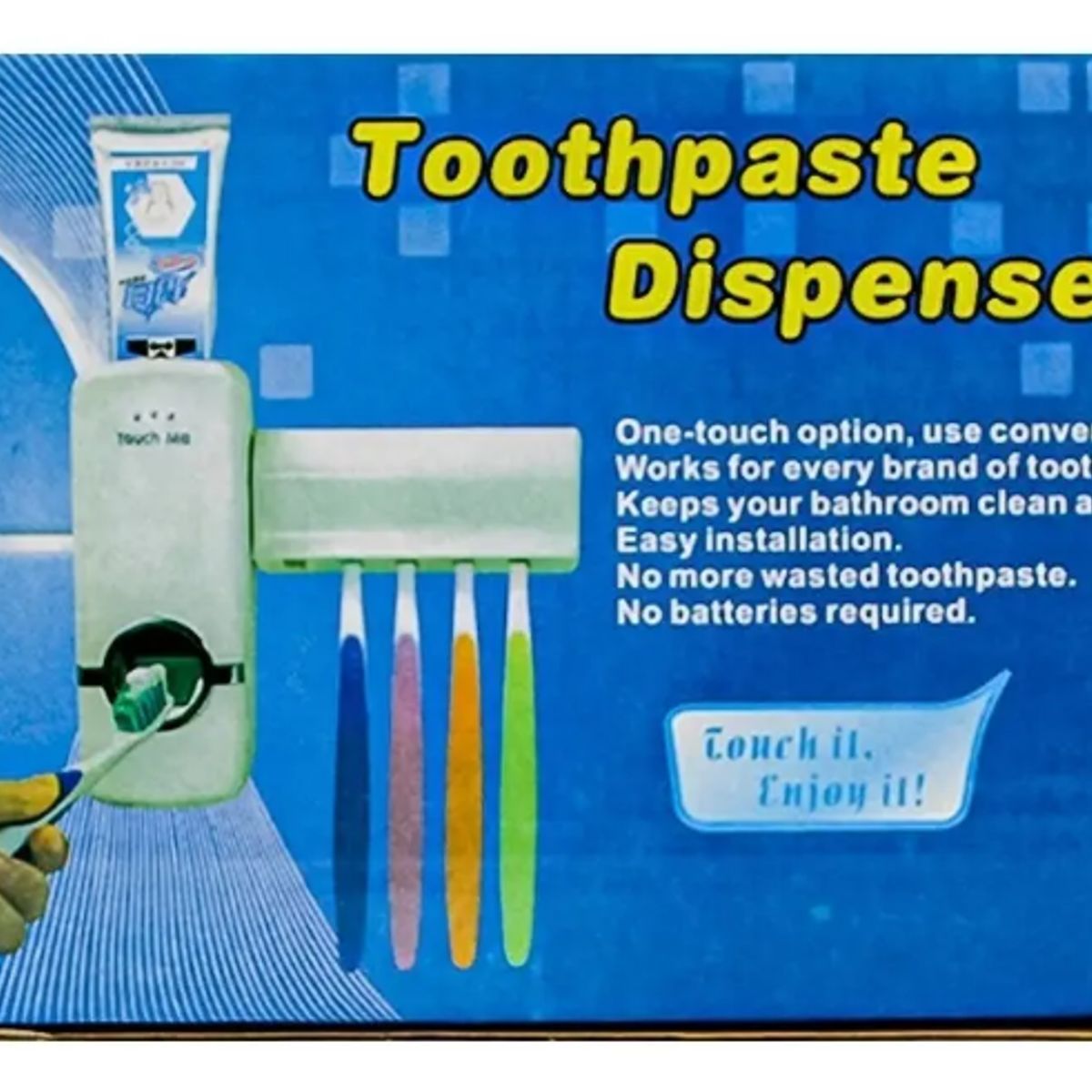 GENERICO - Dispensador Pasta Dental Organizador De Cepillos Dentales