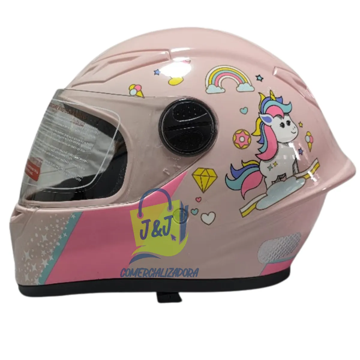 GENERICO - Casco De Moto Para Niñas Integral Deportivo Infantil 2 a 6 años