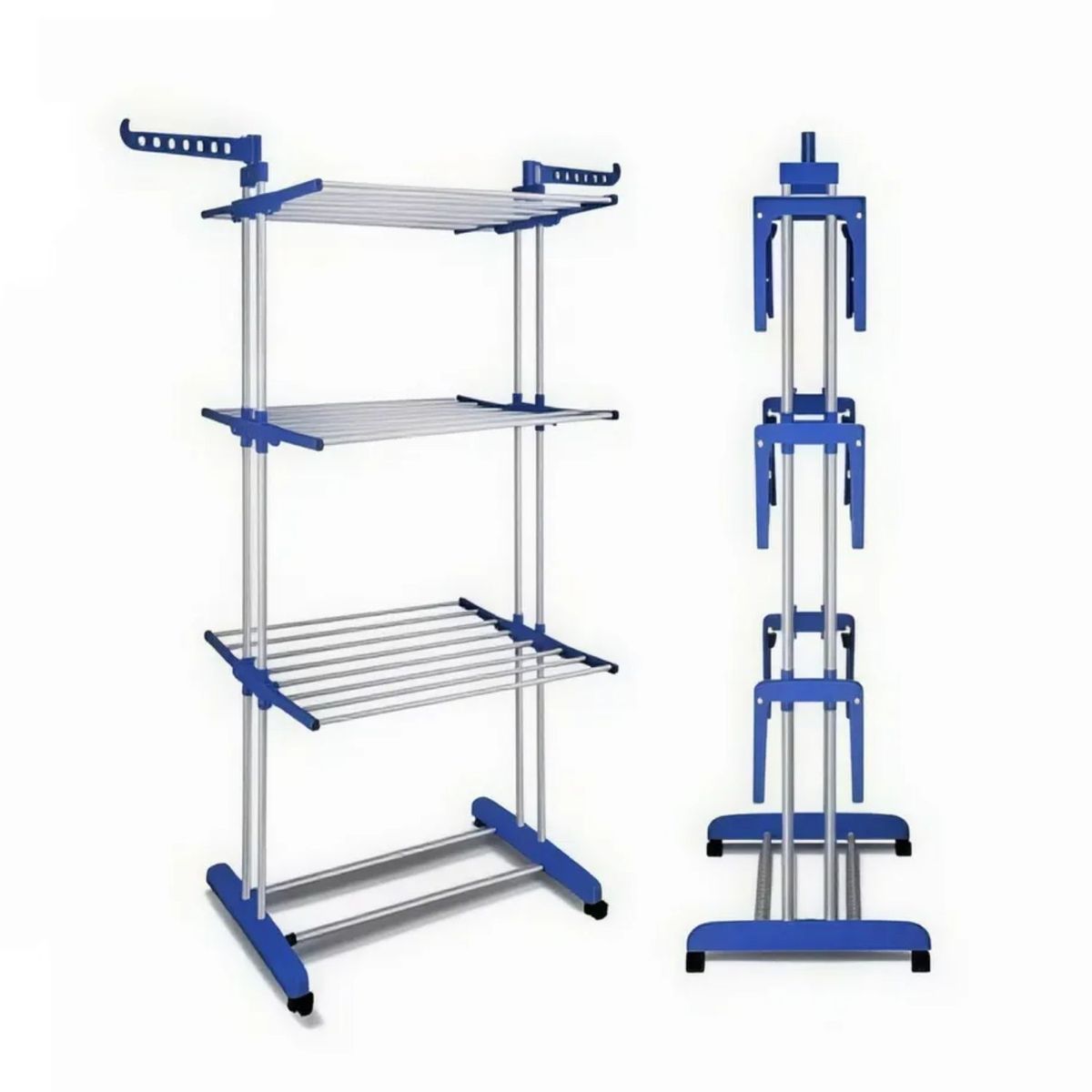 GENERICO - Tendedero Organizador Colgador Ropa Plegable 3 Niveles