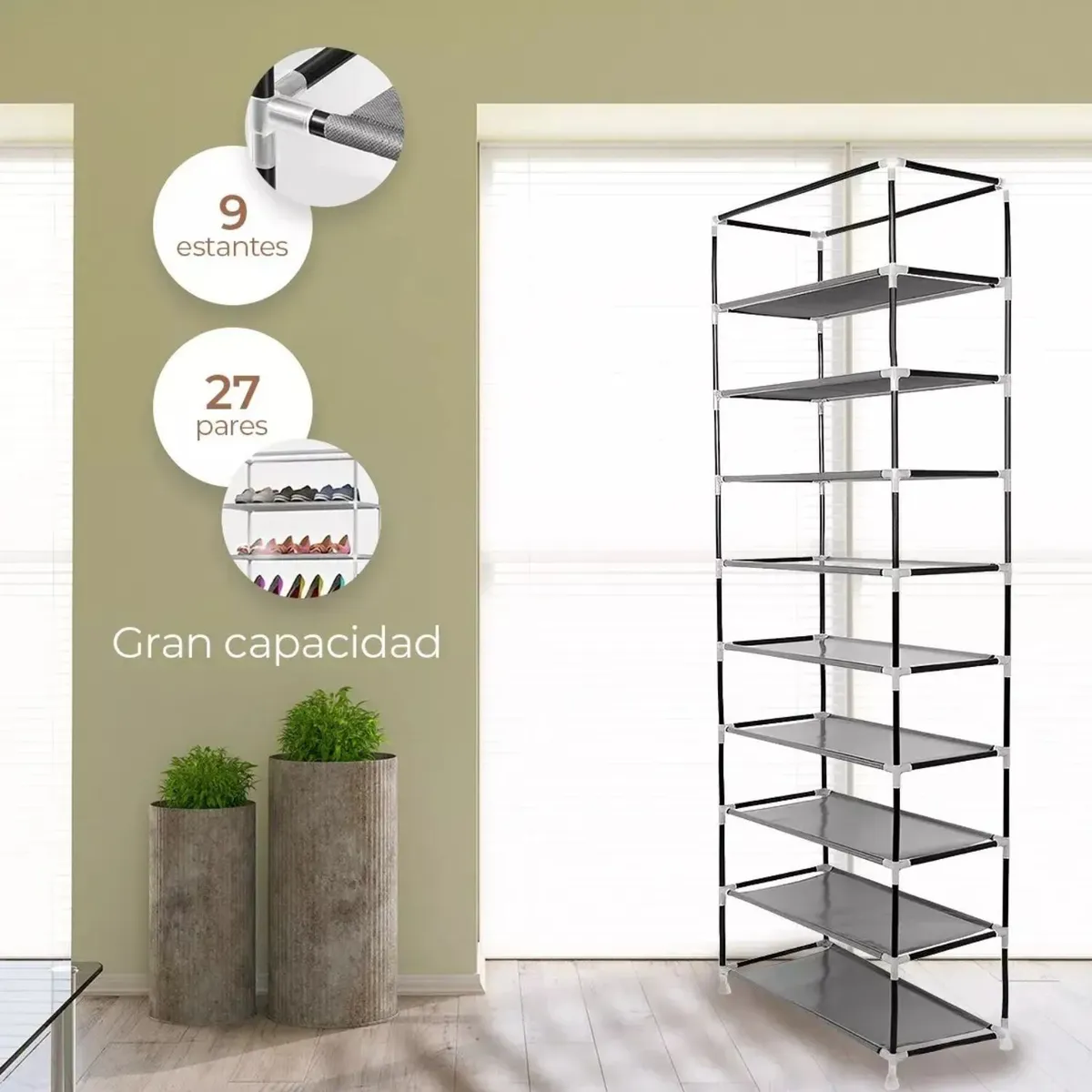 GENERICO - Zapatero Closet 9 Niveles Zapatera Mueble Organizador