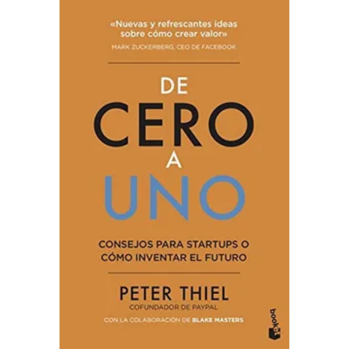 BOOKET - Libro De Cero A Uno - Peter Thiel