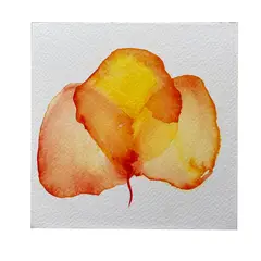 GENERICO - Mini Cuadro Infantil Original 13x13 cm - Arte Botánico Pintado a Mano Flor 5