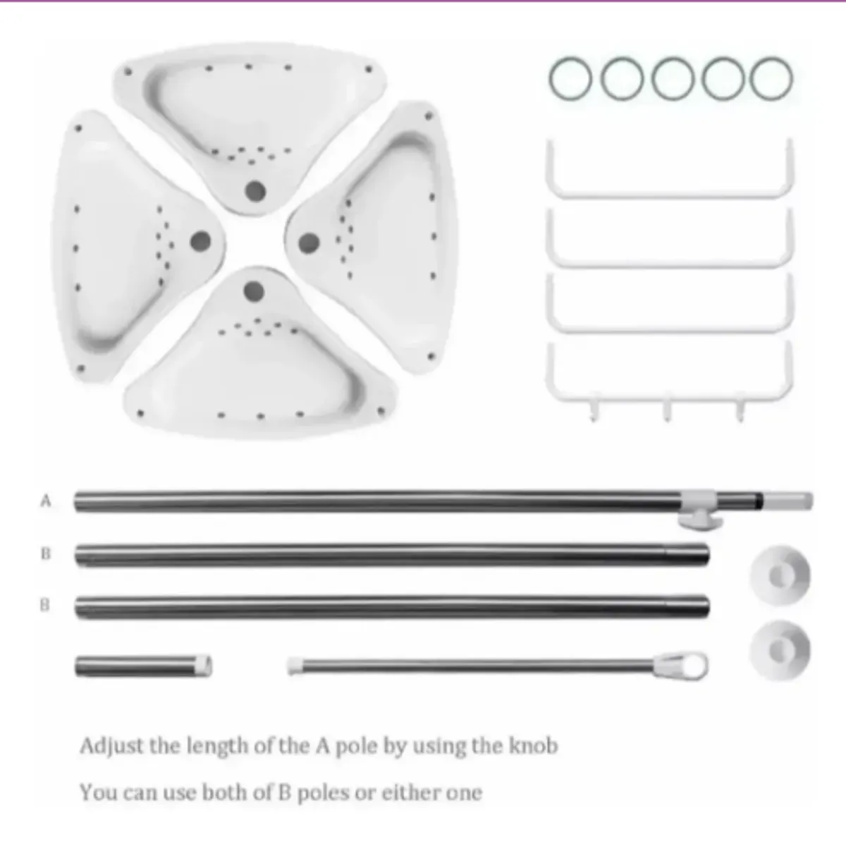 GENERICO - Organizador Esquinero Multifuncional Ajustables Baño Cocina