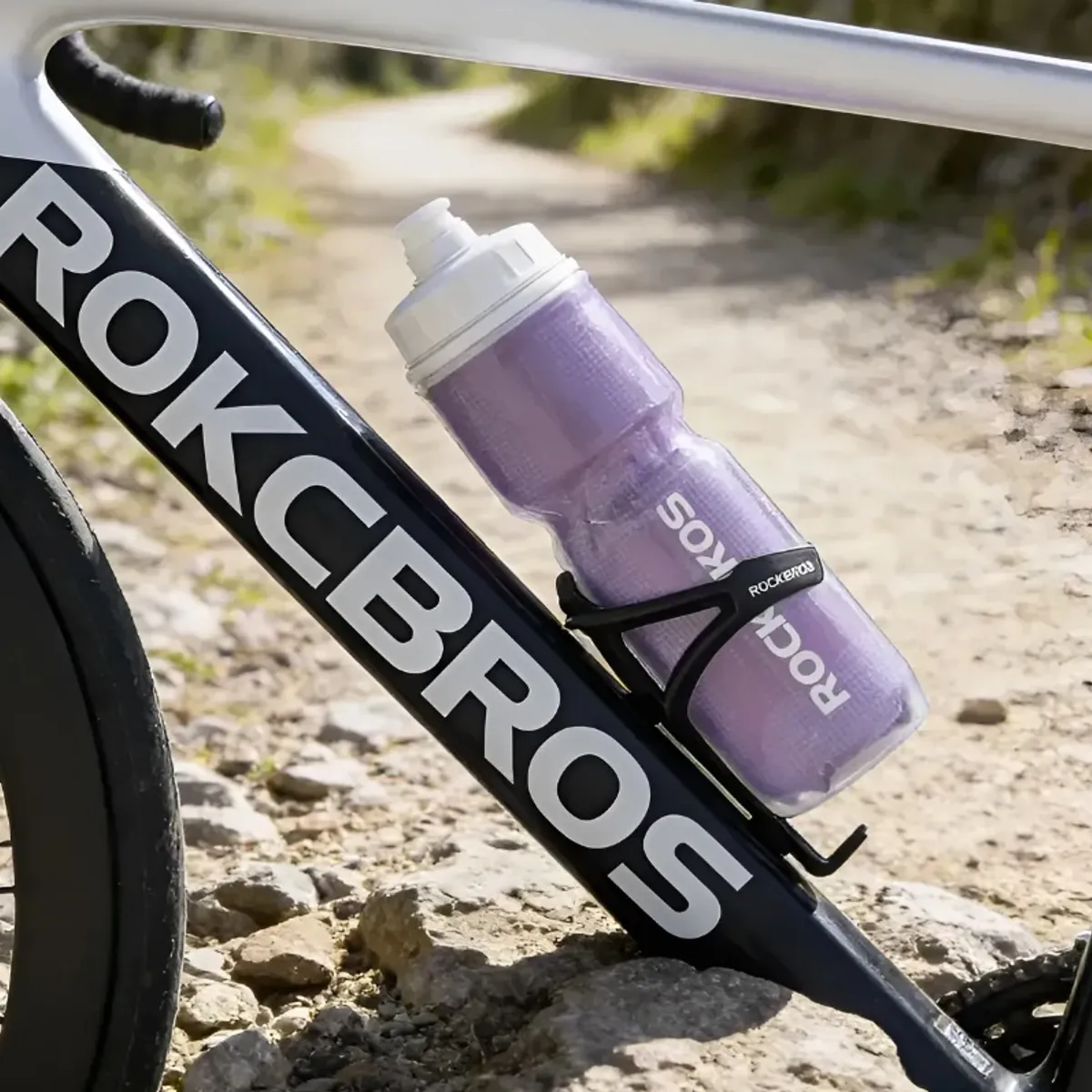 ROCKBROS - Botella Agua Deportiva Térmica Rosada