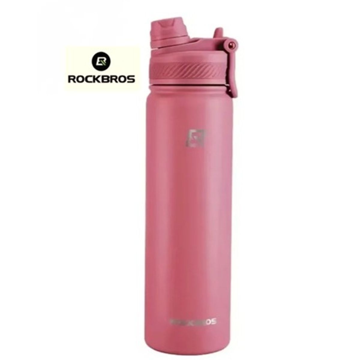 ROCKBROS - Botella Agua Deportiva Acero Inoxidable Rosado