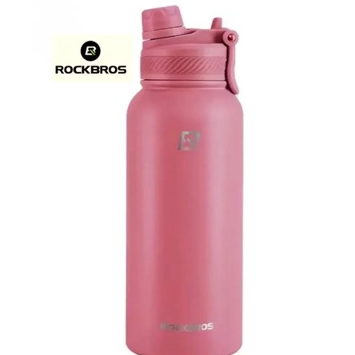ROCKBROS - Botella Agua Deportiva Acero Inoxidable 1000 ML Rosado