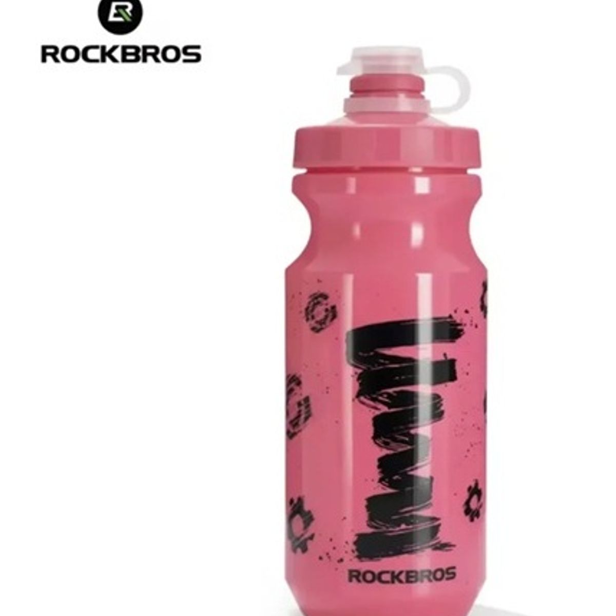 ROCKBROS - Botella Agua Deportiva PVC Rosado