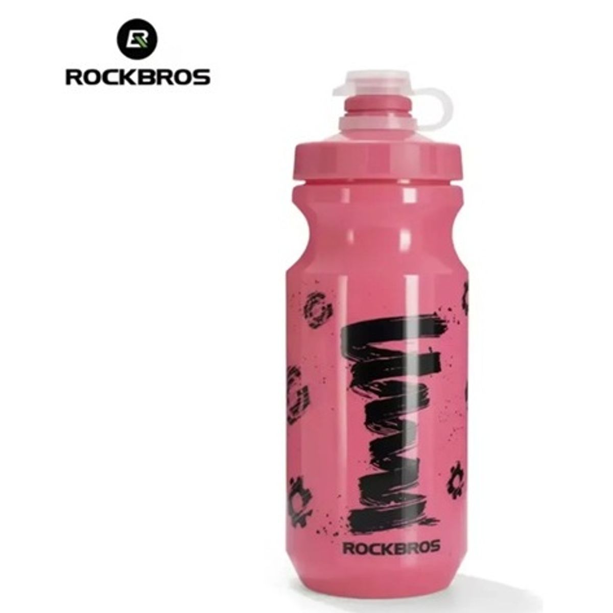 ROCKBROS - Botella Agua Deportiva PVC Rosado