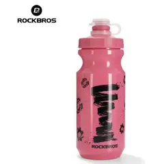 ROCKBROS - Botella Agua Deportiva PVC Rosado