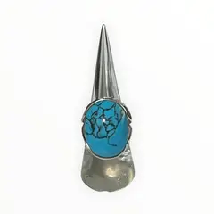 TAETHAI - Anillo de plata 925 con Crisocola color turquesa