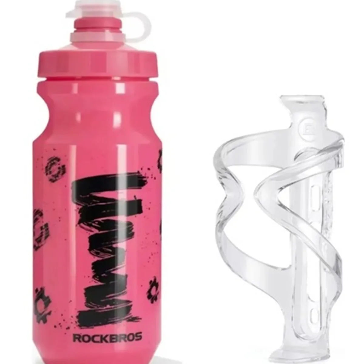 ROCKBROS - Porta Caramagiolas con Botella Rosado