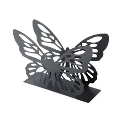GENERICO - Servilletero Metálico Mariposa 9x14x4cm