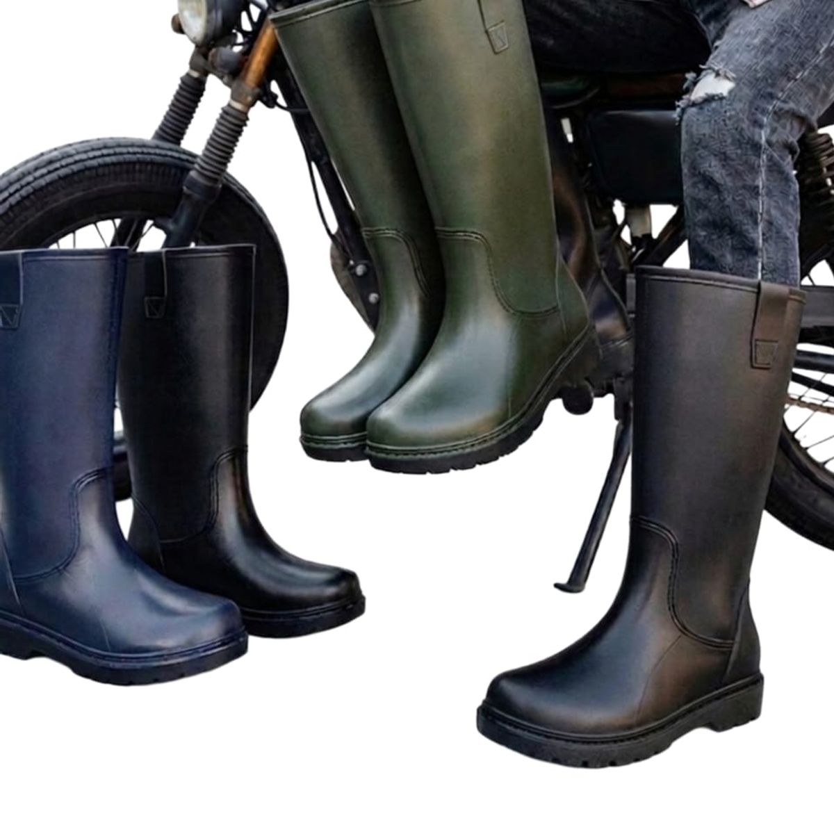 OMAS - Botas Para La Lluvia Hombres Botas De Agua Botas Impermeables