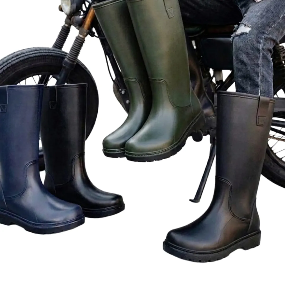 OMAS - Botas Para La Lluvia Hombres Botas De Agua Botas Impermeables