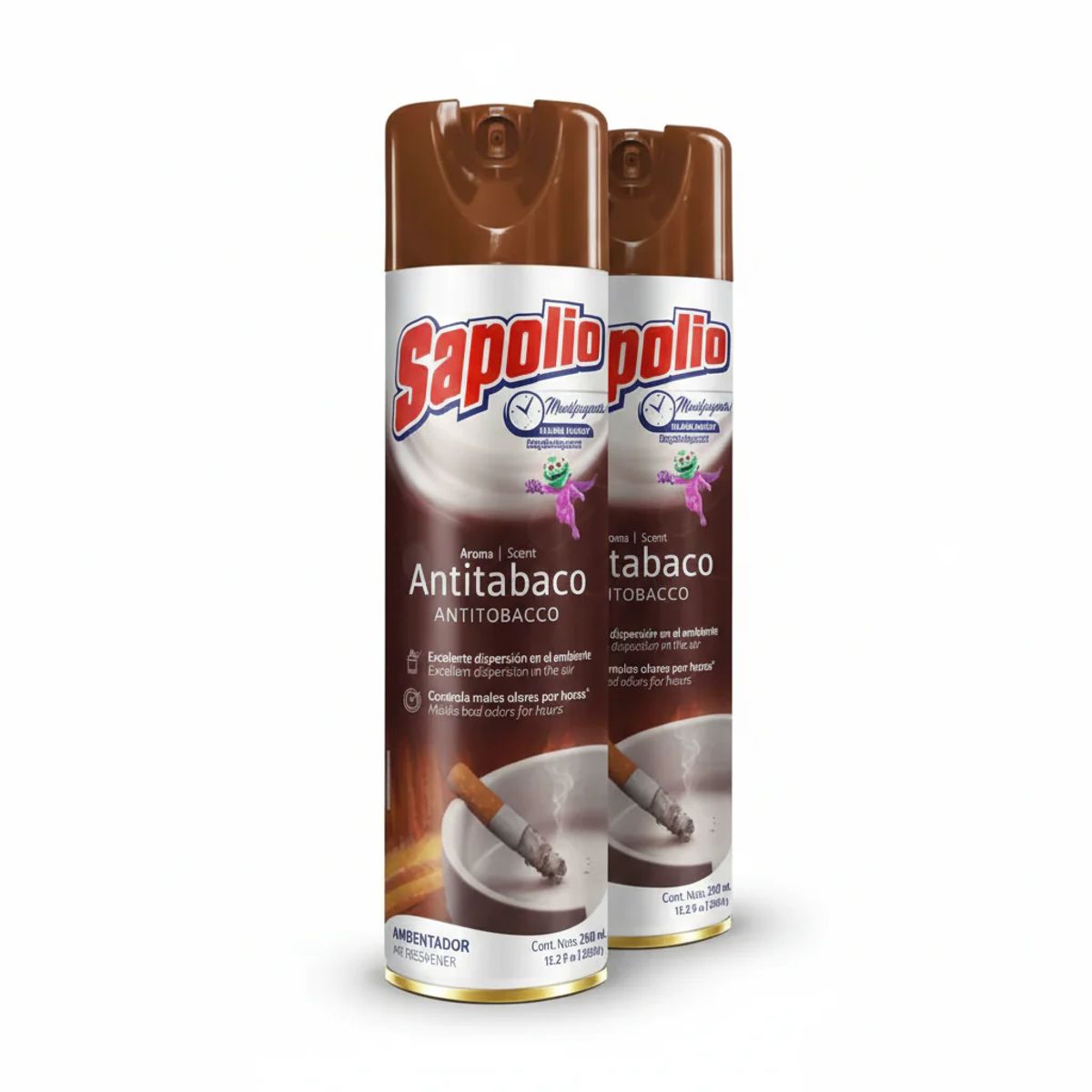 SAPOLIO - Ambientador Antitabaco Pack 2 Unidades