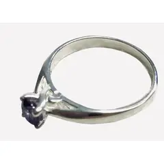 TAETHAI - Anillo de plata 925, solitario Amatista