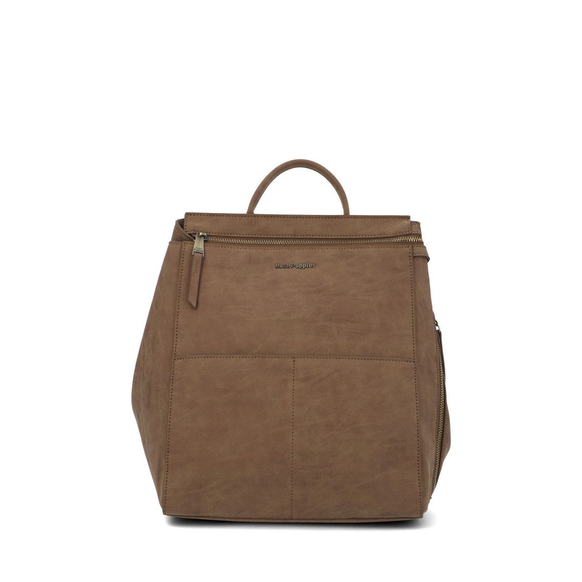 HUSH PUPPIES - Mochila Ecocuero Mujer Delfi Back Caramelo HUSH PUPPIES