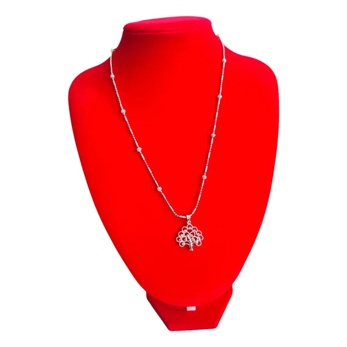 GENERICO - Cadena Collar Árbol de la Vida plata ley 925 Mujer Elegante