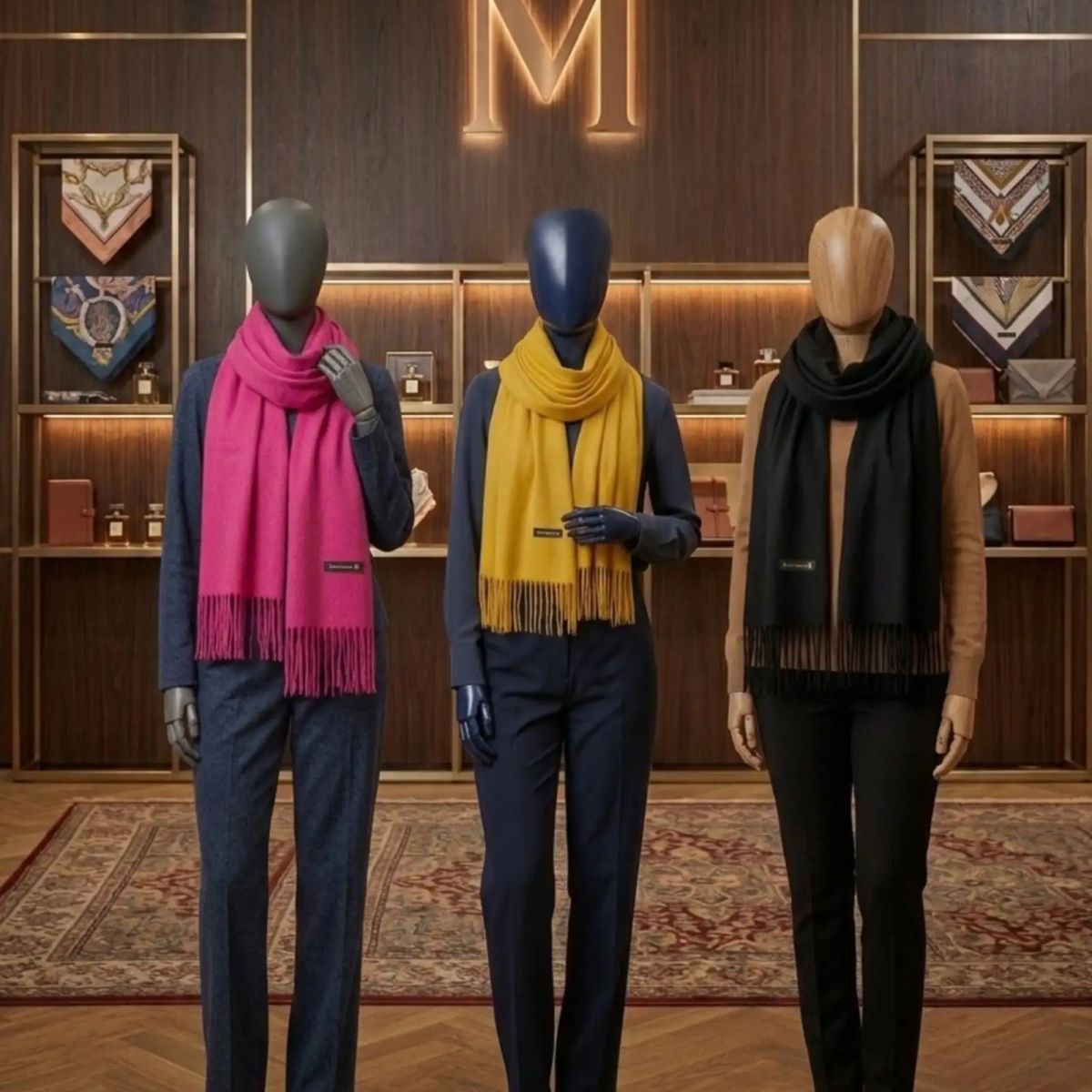 GENERICO - Set de 3 Bufandas Premium Suavidad y Elegancia